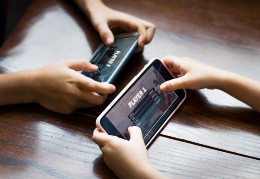 Smartphone presenting a fictional beginner-friendly gaming demonstration layout