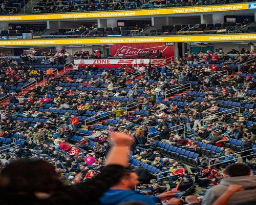 Audience view of a gaming event
